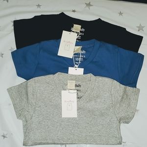 5T Boy's Cotton V Neck Shirt Bundle
